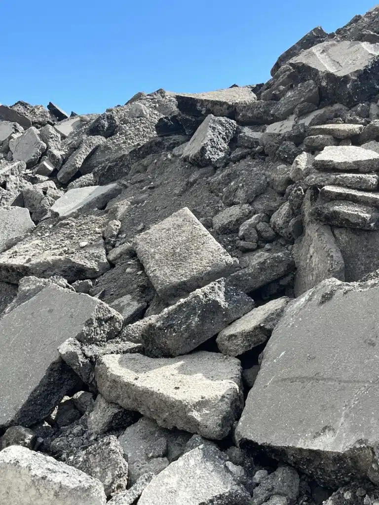 Reception of asphalt
